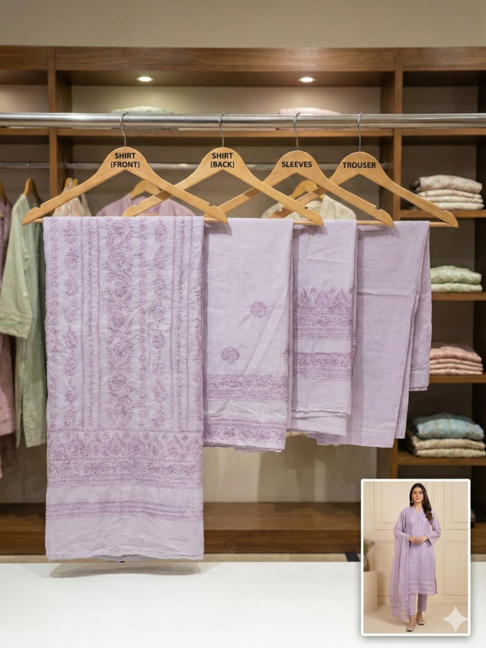 Image 1993 – Lilac Blossom Embroidered Unstitched 2-Piece Lawn Suite