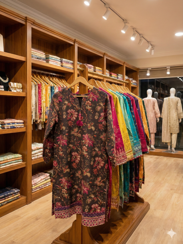 Autumn Berry – Floral Printed 2-Piece Ensemble