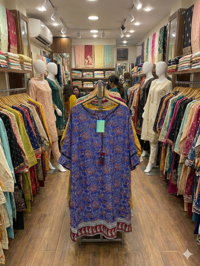 Indigo Heritage – Printed 2-Piece Ensemble