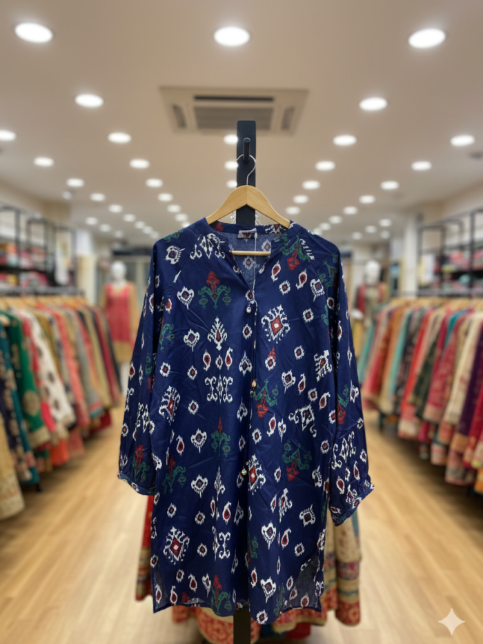 Midnight Ikat – Printed 2-Piece Ensemble