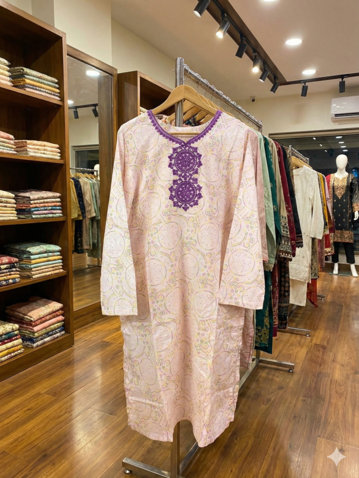 Blush Harmony – Printed 2-Piece Ensemble