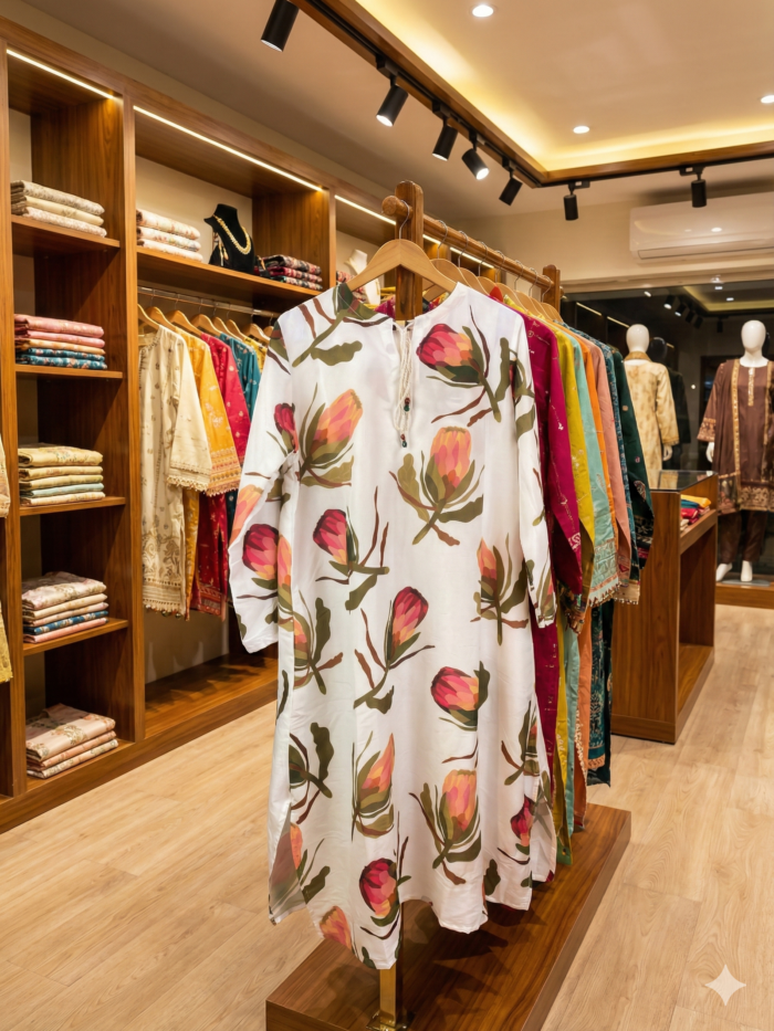 Tulip Garden – Printed 2-Piece Ensemble