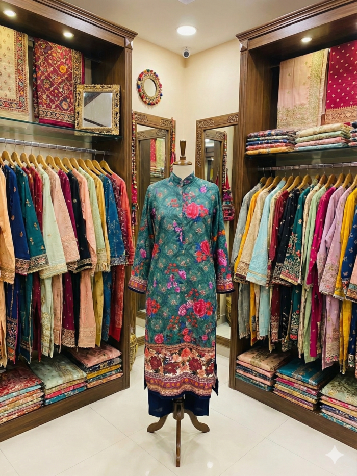 Monochrome Tribal – Printed 2-Piece Ensemble