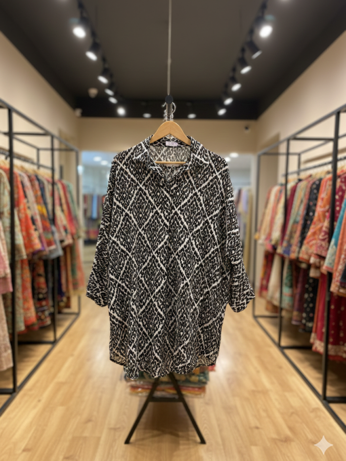 Cobalt Shimmer – Sequined Embroidered 2-Piece