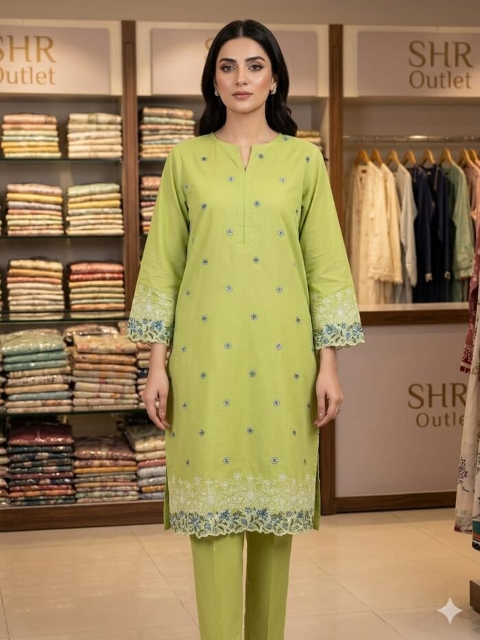 Generation - Pistachio Green Embroidered 2-Piece Suit