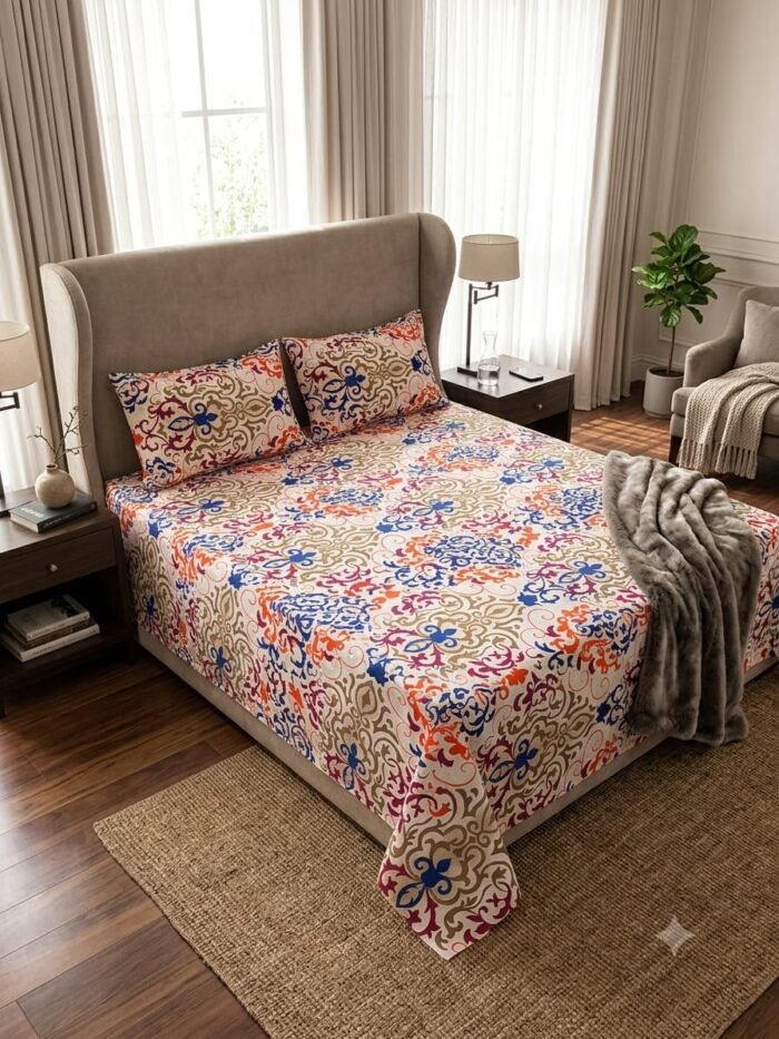 IDEAS “THIS MULTI DELICATE DESIGN” 3pc Bedsheet Set