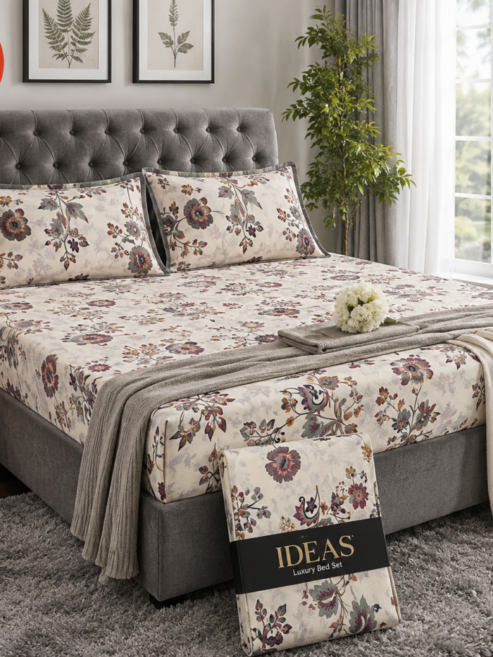 Luxury Floral King Size Bed Sheets – 50% OFF