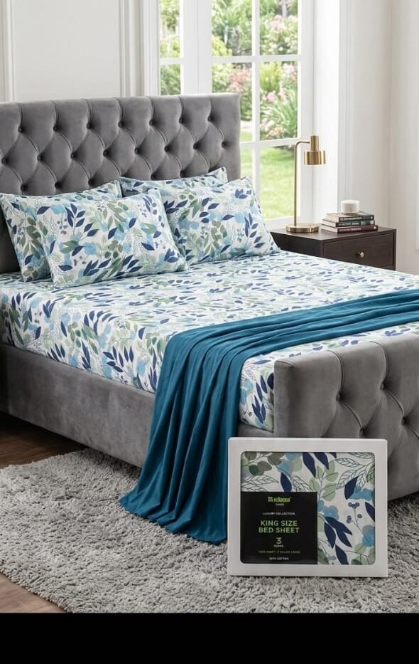 Luxury Floral King Size Bed Sheets – 50% OFF