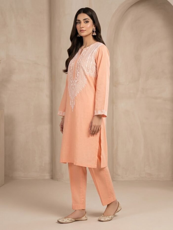 2Pc Lawn Embroidered Suit