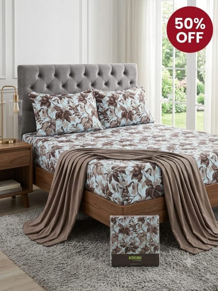 Luxury Floral King Size Bed Sheets – 50% OFF