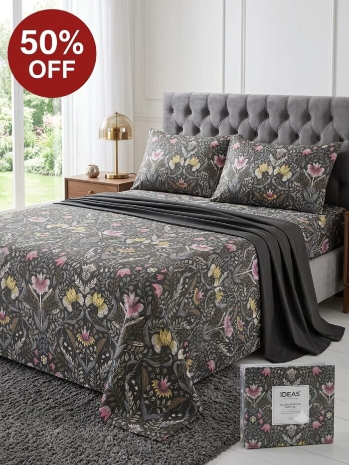 Luxury Floral King Size Bed Sheets – 50% OFF