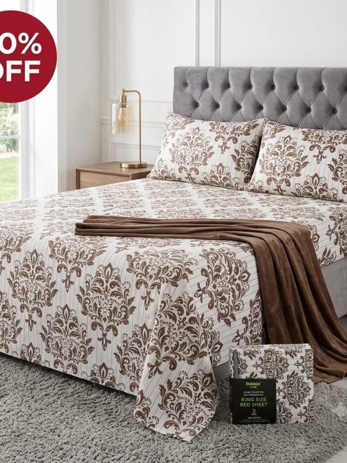 Luxury Floral King Size Bed Sheets – 50% OFF